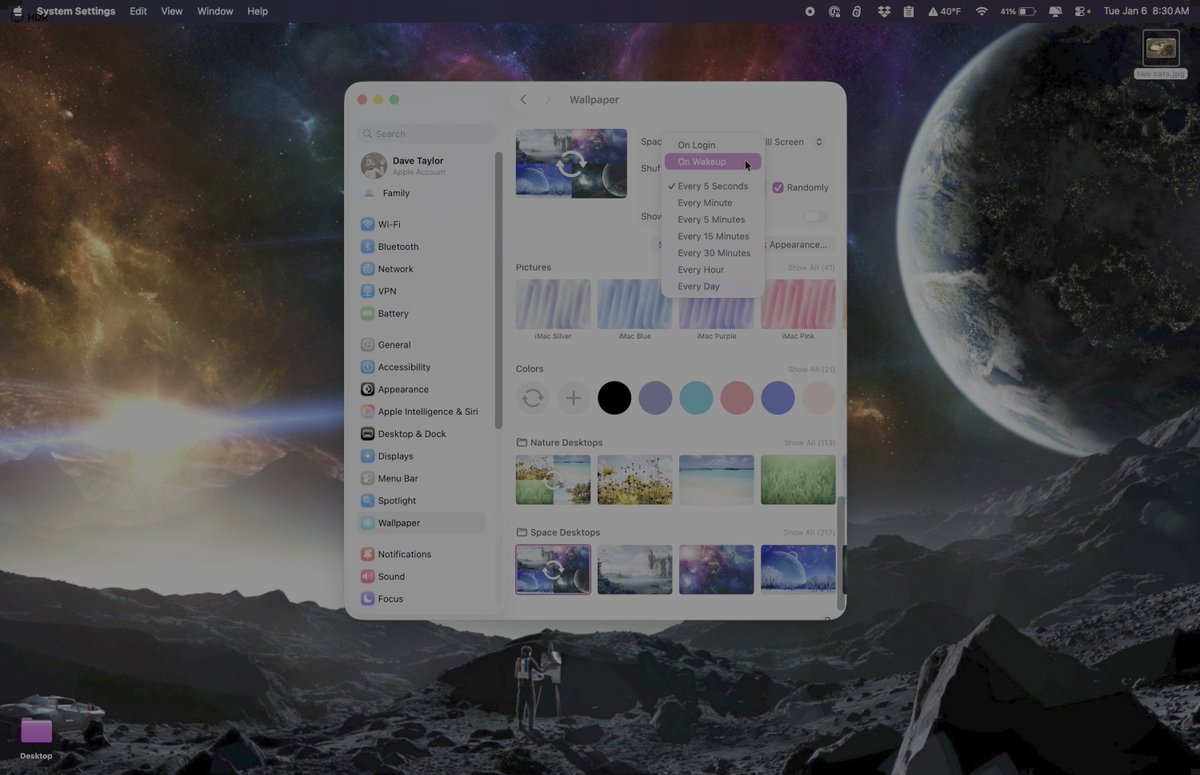 DaveTaylor's tweet image. Hey Mac users! Do you know *everything* about changing your desktop wallpaper? Here's a fun tutorial that explains all of the many options and variations on the theme, and it stars two of my family's many cats! 🤠 ❤️ youtube.com/watch?v=MuGPRV… #mac #macos #wallpaper #cats