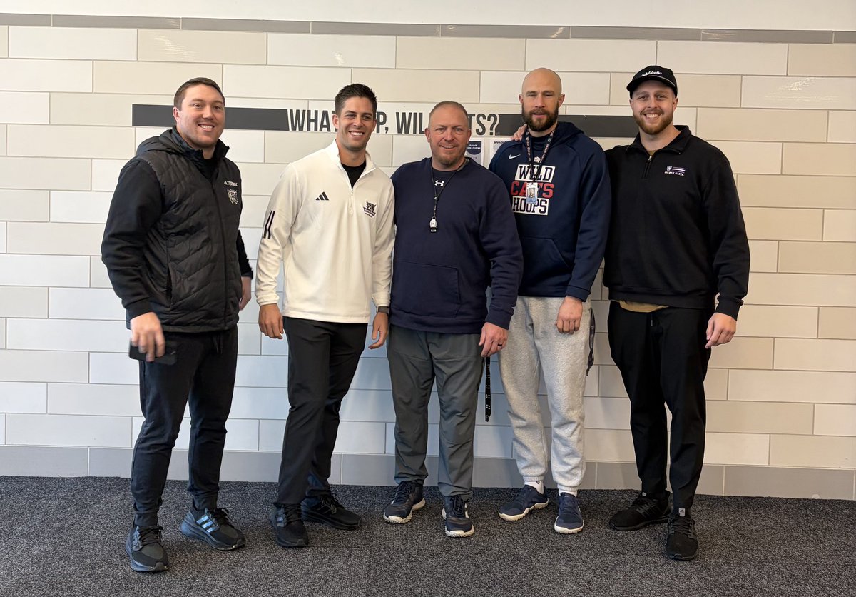 coachbbenson57's tweet photo. Thank you to Weber State coaches for stopping by Woods Cross today. GO CATS! https://t.co/4sG045e1zY