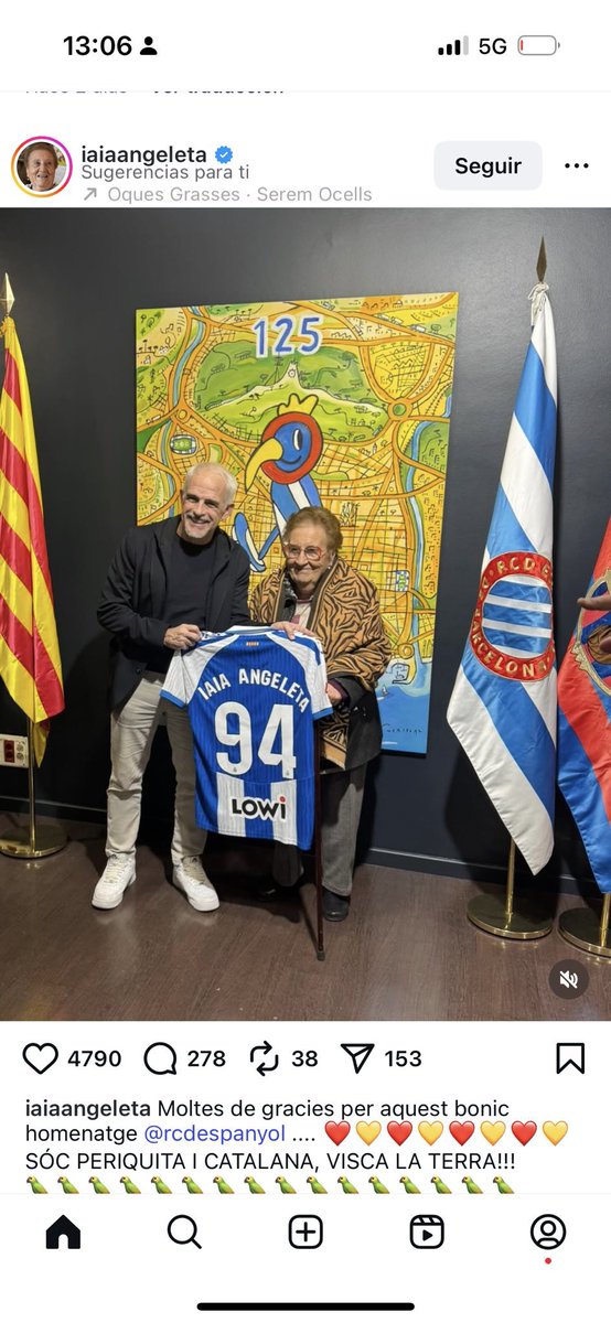 Proposo una campanya de captació de seguidors Instagram, de la Iaia Angeleta amb el lema "La Iaia de tots els pericos"