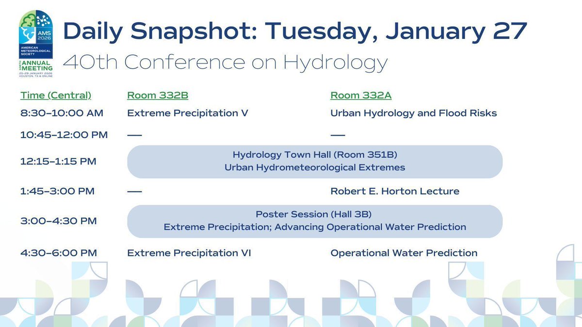 AMS Committee on Hydrology tweet media