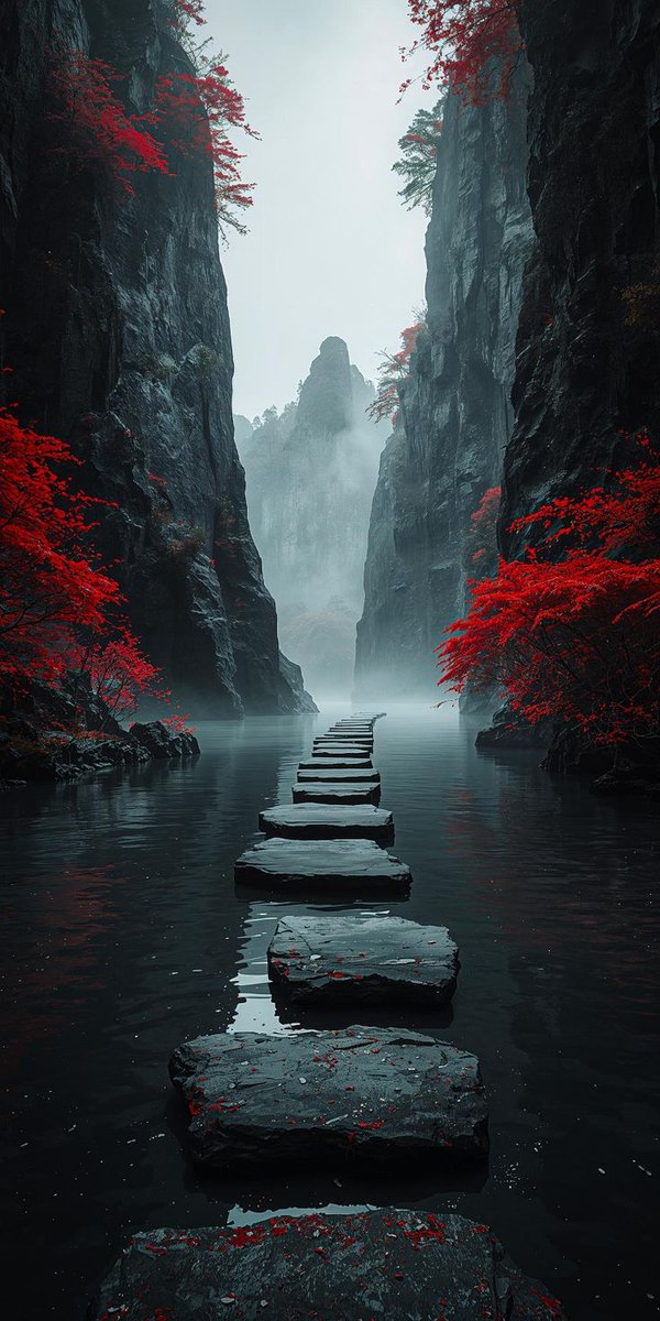 pictosophy's tweet image. Walking on the edge of habits, stepping on stones, is a balancing act between yesterday and tomorrow.
When choosing between routine and the unknown, the real journey is the step one takes toward oneself.

#Balance #EverydayMystery #InnerPath