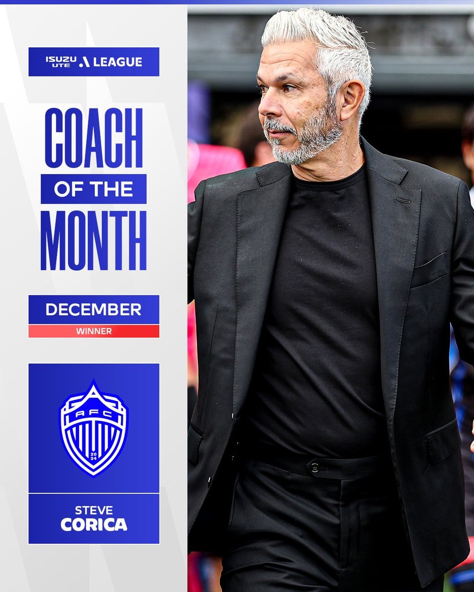 aleaguemen's tweet image. .@fc_auckland boss Steve Corica takes out the Coach of the Month award after 3/3 wins in December! 👏🇳🇿 

More details: tinyurl.com/mryfwfwh

#ALM #COTM
