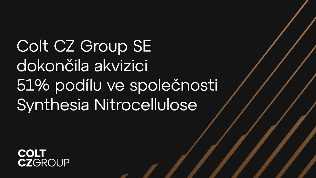 Oznamujeme úspěšné dokončení akvizice 51% podílu ve společnosti Synthesia Nitrocellulose, a.s. a rovněž akvizici 51% podílu ve společnosti Synthesia Power, a.s.

Více informací naleznete v tiskové zprávě: coltczgroup.com/media-tiskove-…