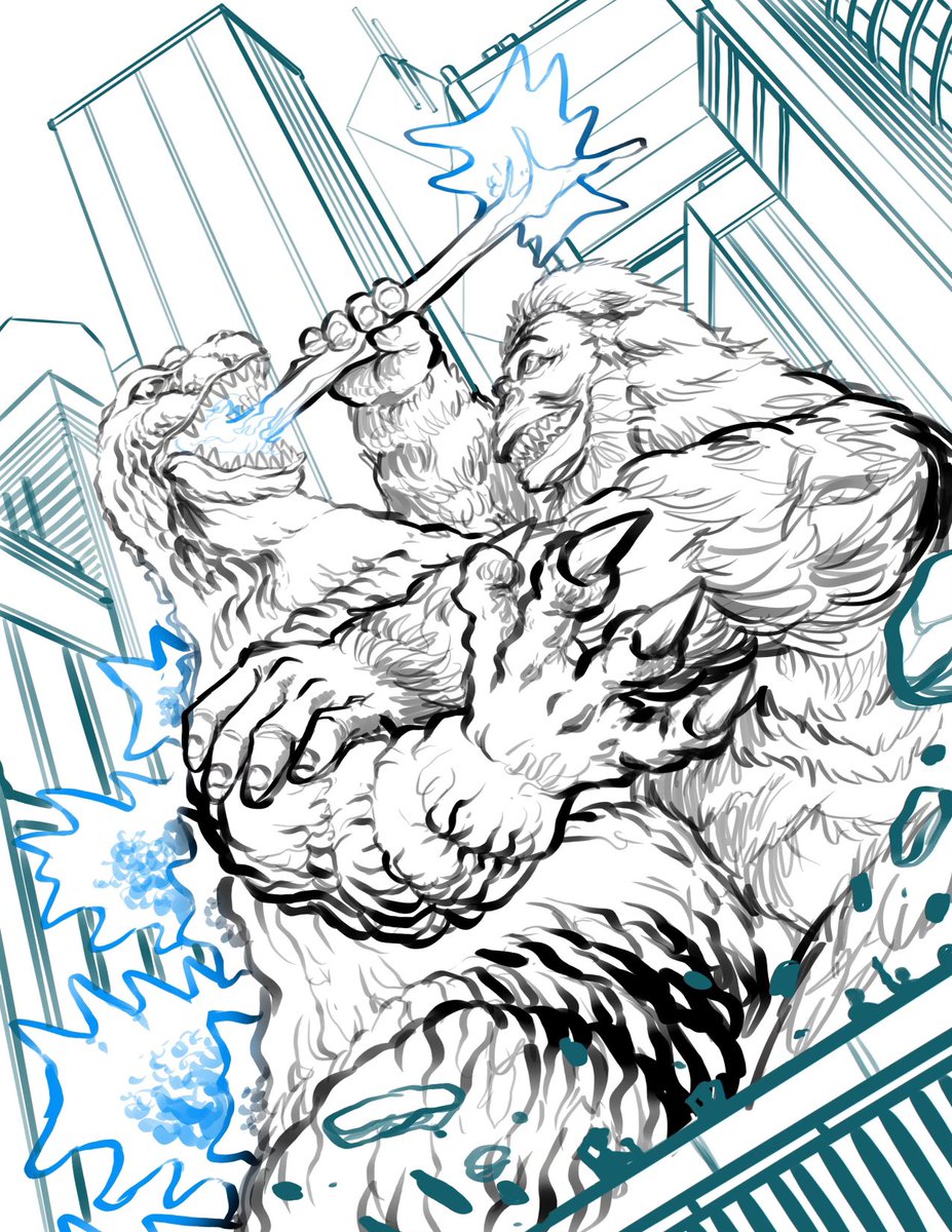Godzilla : wait this is some form of cannibalism ! #wip