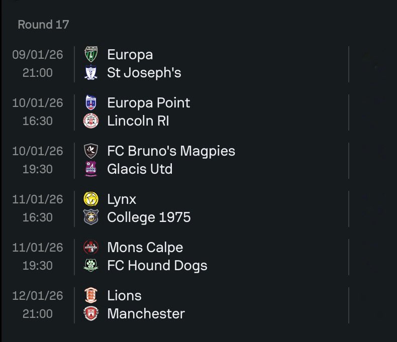 Next Round Gibraltar Football League 🇬🇮 

#gibraltar #GFL #europapointstadium