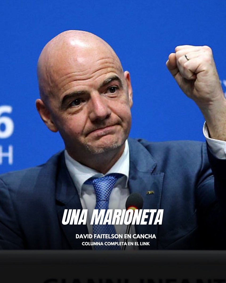DavidFaitelson_'s tweet image. No importa qué haya que sacrificar o qué valor ético o moral haya que atropellar. Aquí lo único que prevalece es el dinero… La FIFA es como una marioneta. ⚽️🤷🏻‍♂️ 

Lee mi columna completa de Cancha Reforma en el link reforma.com/twFI5r