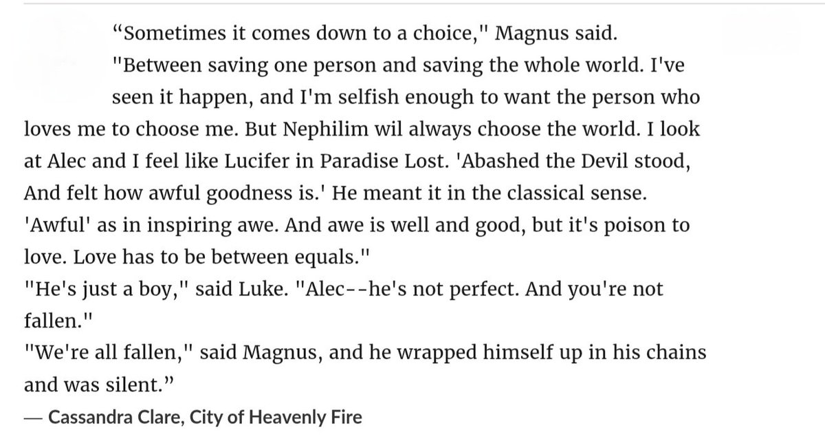 muIti_bingsu's tweet photo. my old malec heart has been pulled from the depths of hell bc what?????
when this is how Magnus Bane talks about the love of his life, Alec?? no comparison at all https://t.co/4htFyNVHmI