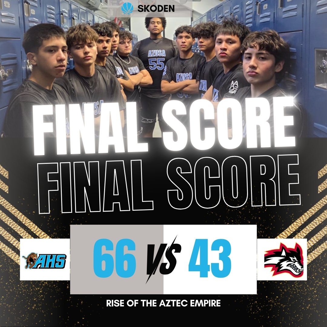 azusaaztecsmbb's tweet photo. Started off the year right. Conference play now
@HoopsCal @James_Escarcega @MattyK31 @SGVNSports @toddmalecki @210PrepSports
#skoden #stoodis #azusahighschool #azusaaztecs #ahs #riseoftheaztecempire #aztechoops #aztecbasketball #rezball #thenorthremembers #azusabasketball https://t.co/cs9wWBvYIm