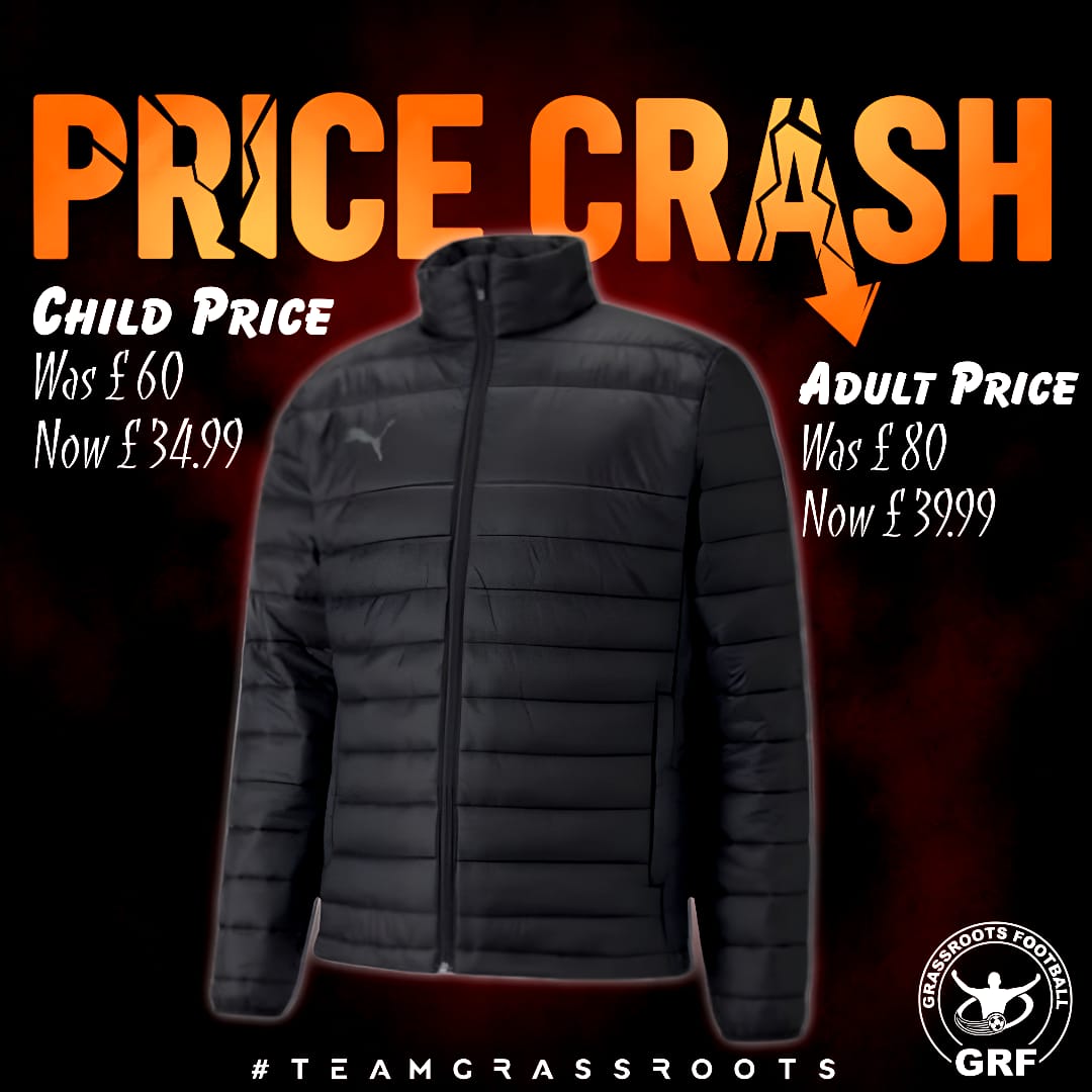 Teamgrassroots_'s tweet image. 🗣️PUMA Winter Coat price CRASH
👉 (Link in COMMENTS)
✅ Want your team badge/initials/sponsor added? Send us an email to info@teamgrassroots.co.uk with your contact details and needs and we will get back to you during office hours tomorrow. 

#PUMA #Teamwear #WinterCoats
