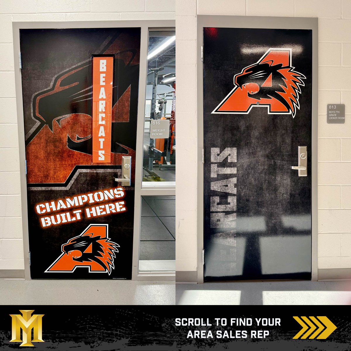 imagemakers4u's tweet image. Check out the new door wraps and window screen for Aledo JH Athletics!
Thank you @AledoISD and Coach Graf for trusting #imagemaker4u with this project!
#graphicdesign #doorwraps #windowperf #aledojuniorhigh #aledotx #aledobearcats #athletics #bearcats
