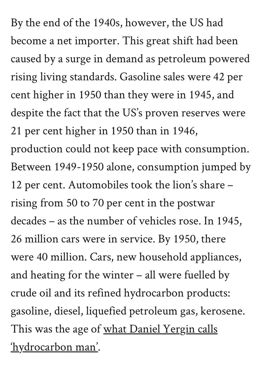 Why would Trump want Venezuela’s oil?

In this essay for <a href="/EngelsbergIdeas/">Engelsberg Ideas</a> last year, I explained the postwar origins of America’s oil anxiety - and why ramping up domestic production (“drill, baby, drill!”) was unlikely to resolve it:

engelsbergideas.com/notebook/the-r…