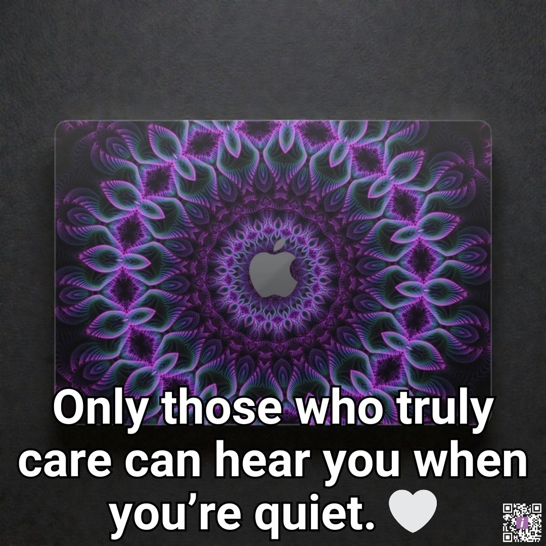 iStylescom's tweet image. Care isn’t always loud; it’s attention when words stop. 🌱

#QuietCare #AttentionToDetails #MindfulMoments #SilentSupport #TrueListening #AppleMacBookSkin #ModernElegance

Featuring Silence In An Infinite Moment Apple MacBook Skin
👉 istyles.com/x/macbook-trul…