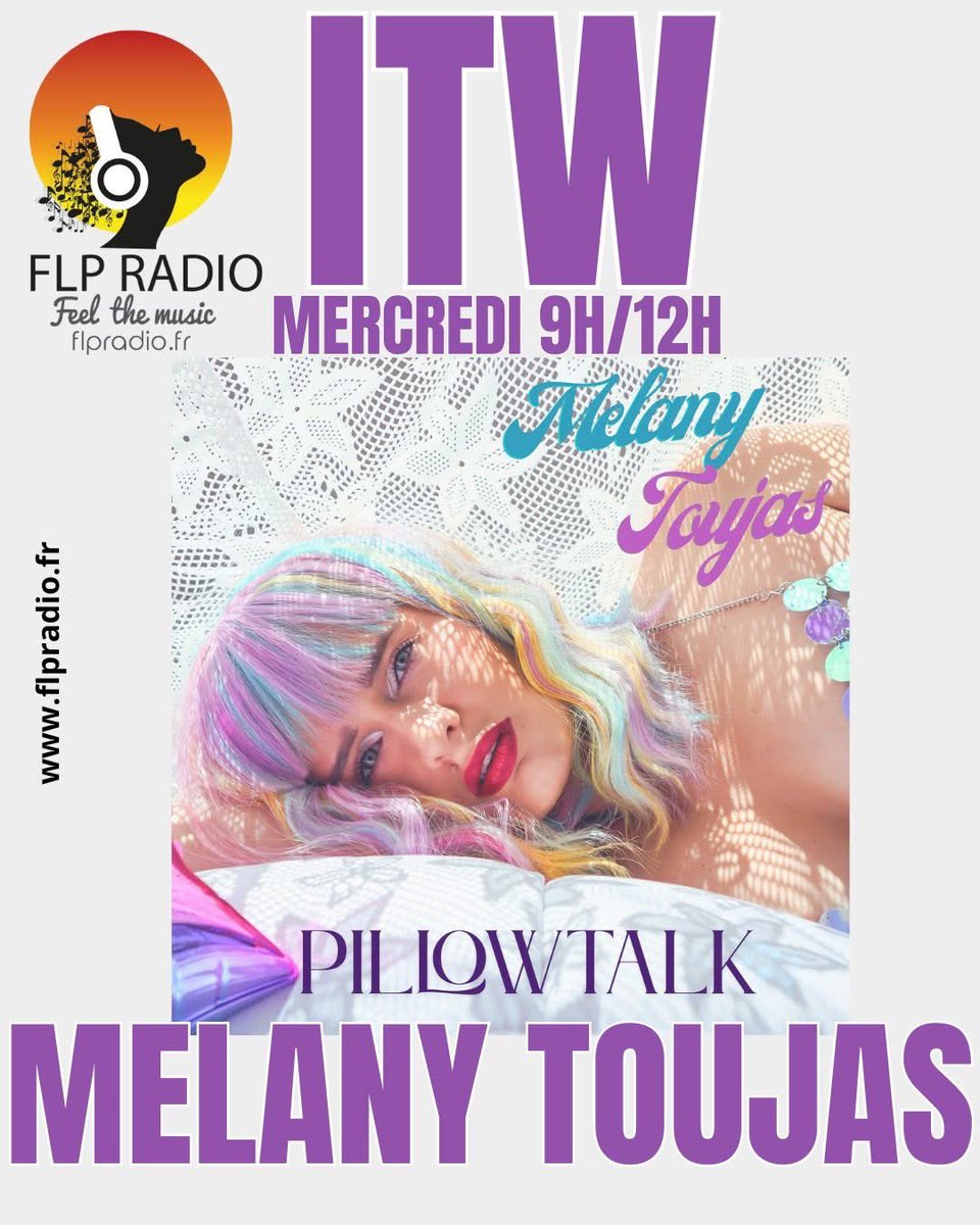 Mercredi dans la matinale de:9h/ 12h

#MélanyToujas en nouvelle diffusion sur notre antenne 
Redécouvrez l’interview exceptionnelle que la Villeneuvoise nous a accordé avant son retour à Los Angeles ☀️
FlpRadio.fr et ses tuners virtuels.
#onair #radio #FlpRadio