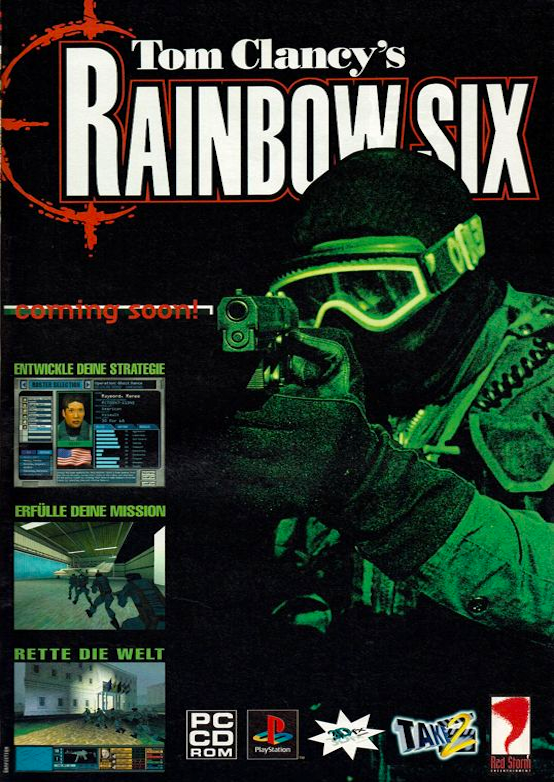 RetroGamerArt's tweet image. Tom Clancy's Rainbow Six (1998)