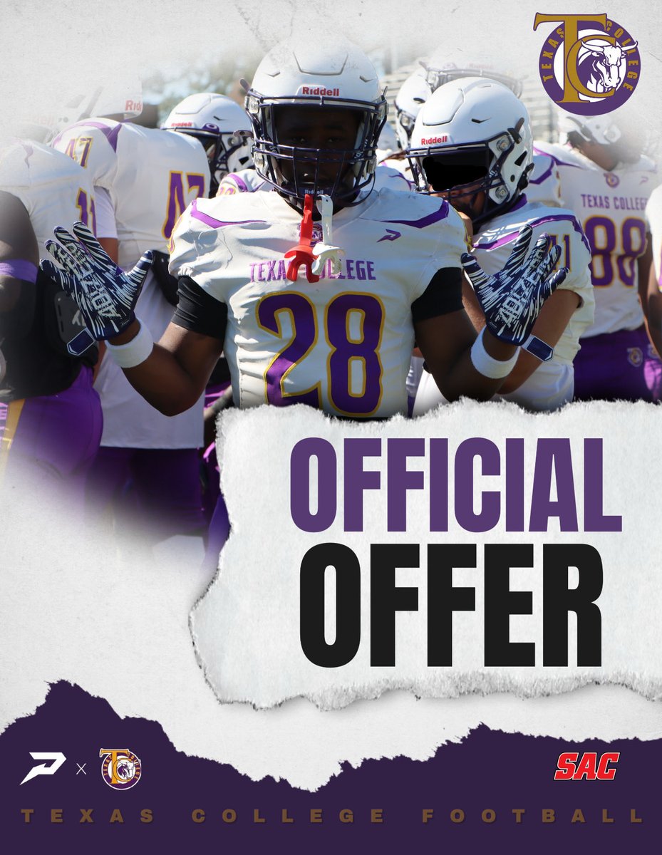 After a great conversation with <a href="/CoachSWAAG/">Kahlil Rafiq Carter</a>  I’m blessed to recieve my 2nd offer from <a href="/TexasCollege23/">Texas College Football</a> ! 

#AGTG <a href="/CRSportsLive/">Coach Reggie</a> <a href="/CoachEllis55/">Leon Ellis</a>
