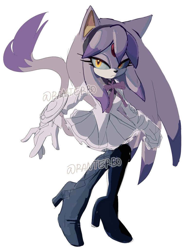 Eltan582499's tweet image. Current WIP... Blaze the cat as Homura💜
#blazethecat