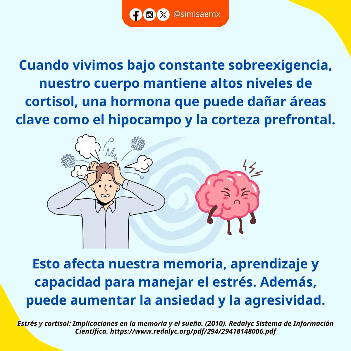 ✨ ¿El #estres te está pasando factura? ✨

El #cortisol, conocido como la "hormona del estrés", es necesario en pequeñas dosis, pero cuando vivimos bajo sobre exigencia constante, puede causar problemas como #ansiedad, deterioro cognitivo, y debilitar tu sistema inmunitario.