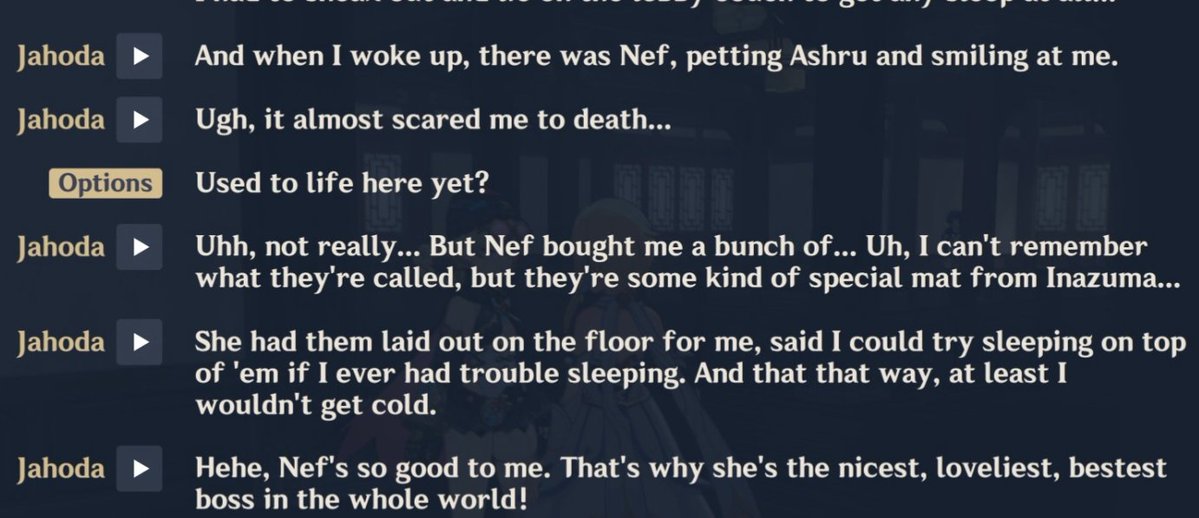 flying_frappe's tweet image. the cutest thing to me is how nefer thinks jahoda will leave her in the future despite the very obvious signs that she loves being with nefer