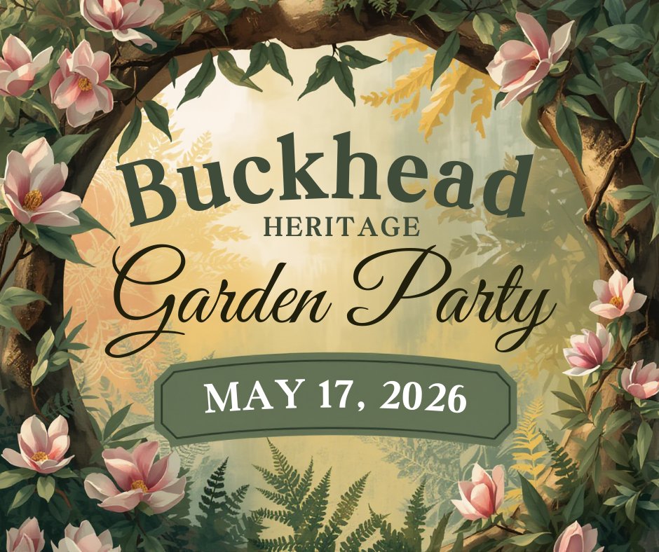 Start planning now for the Buckhead Heritage Garden Party at Villa Juanita May 17, 2026. Details to follow soon. #buckhead #atlanta #gardenparty