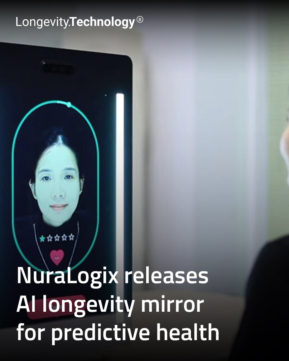 LongevityTech's tweet image. AI-powered longevity mirror offers a 30-second scan that projects your health trajectory, helping you see and shape your wellness future.

longevity.technology/news/nuralogix…

#longevity #AIhealth #predictivehealth #digitalhealth #innovation #wellbeing