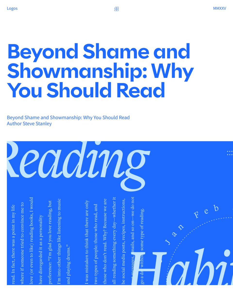 Logos's tweet image. A New Year is here. Maybe you feel dread over past attempts at new reading habits or excitement as new beginnings bring a fresh start.

Either way, understanding the purpose of reading with help us sustain its practice.

Read More: logos.com/grow/nook-why-…