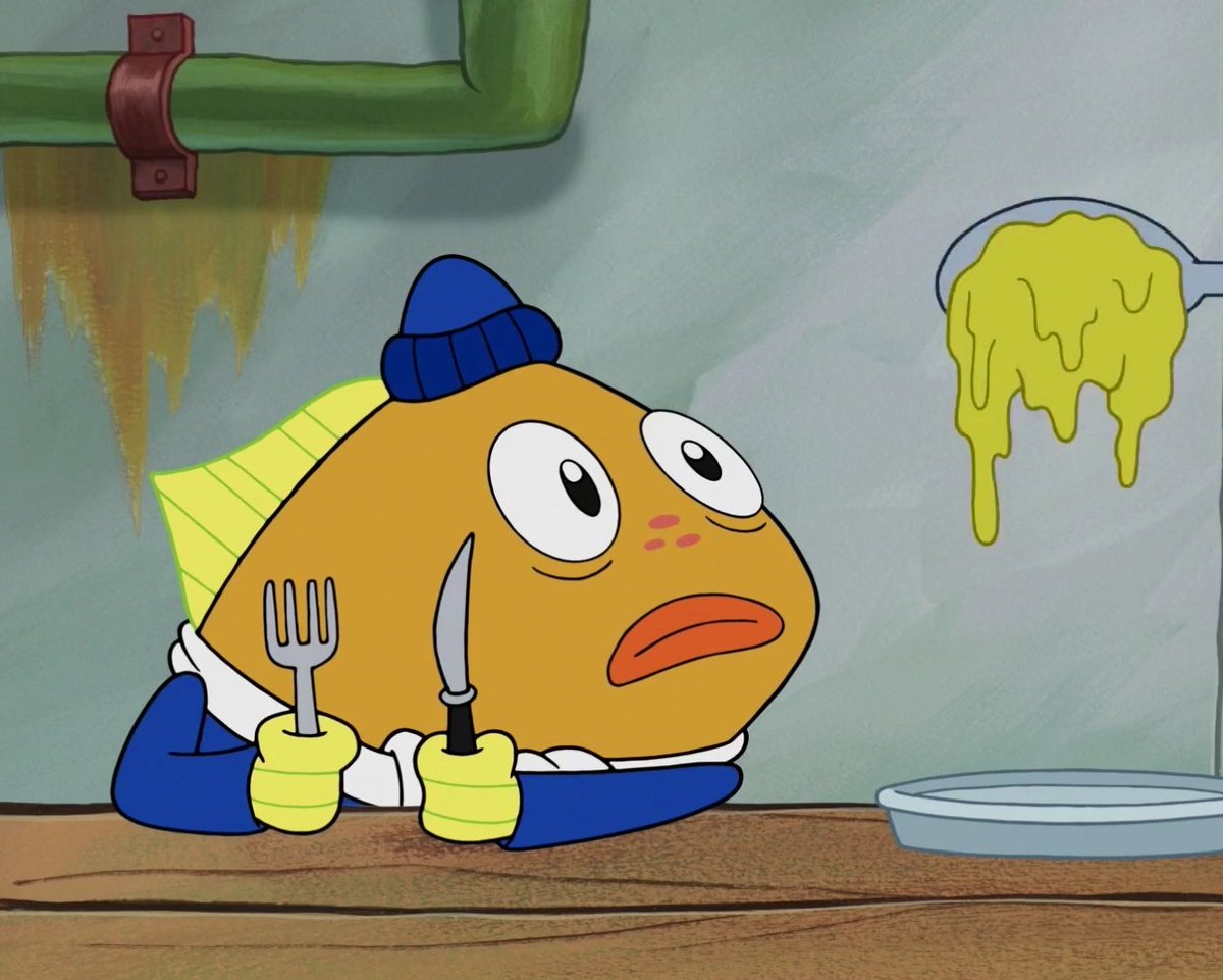 grovymango's tweet image. Currently obsessed with this background character in spongebob.  His name is Incidental 158