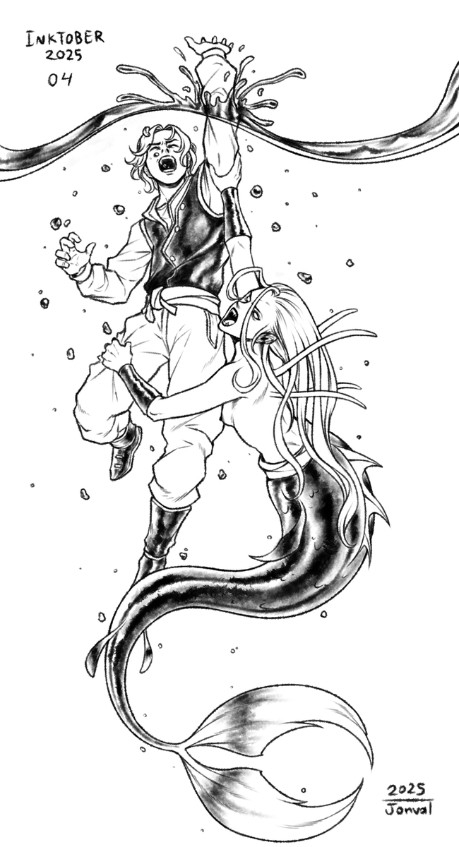 Jonvalart's tweet photo. This one was good too, but I don't like a lot the siren 

#ink #siren #drawing #sketch https://t.co/9gRlzXxWJM
