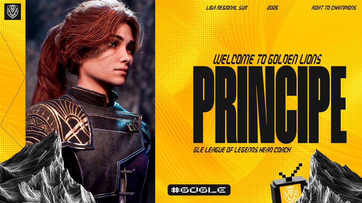 El proyecto sigue tomando forma.

<a href="/SrPrincipe1/">Principe</a> se une a Golden Lions como nuestro Head Coach para la temporada 2026.

Ex support de <a href="/MazeGamingLA/">Maze Gaming</a> (2024), llega para liderar el cuerpo técnico y el trabajo competitivo del equipo.

Bienvenido a Golden Lions. 🦁💛
#LeagueOfLegends |