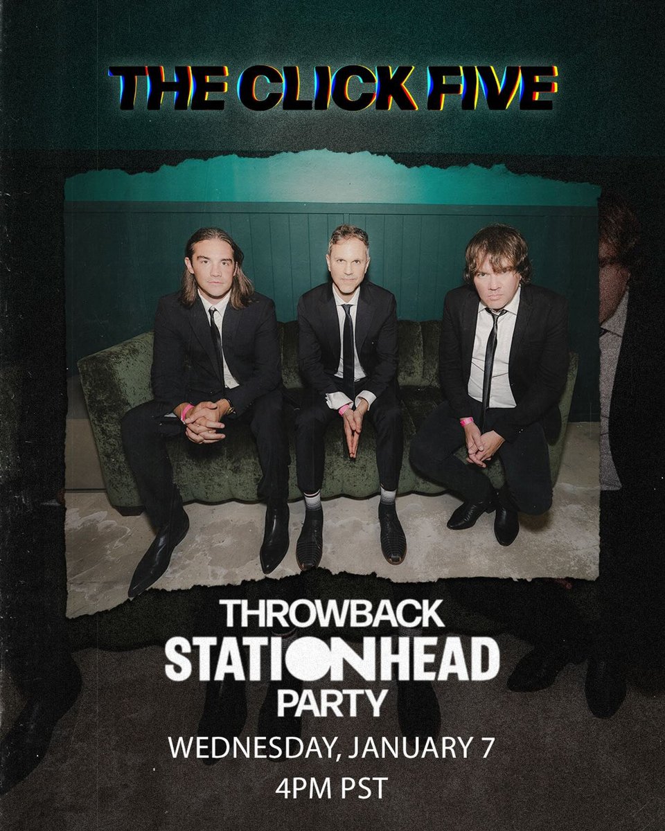 The_Click_Five's tweet image. Join our Throwback @stationhead party TOMORROW at 4pm PT/7pm ET! Kyle will be hosting and playing some throwback tracks 🎶 Tune in tomorrow on Stationhead 📸: Sarina Solem 
stationhead.com/theclickfive