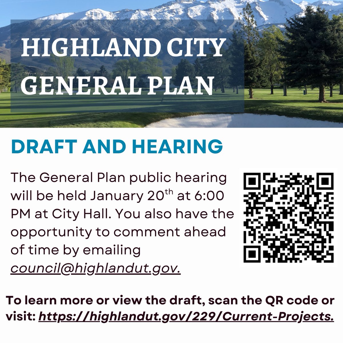 The General Plan is the official policy basis of the City Council to guide the private and public physical development of the community. It is scheduled to be approved by City Council on January 20th, 2026.

The public hearing will be held that same day at 6:00 PM at City Hall.