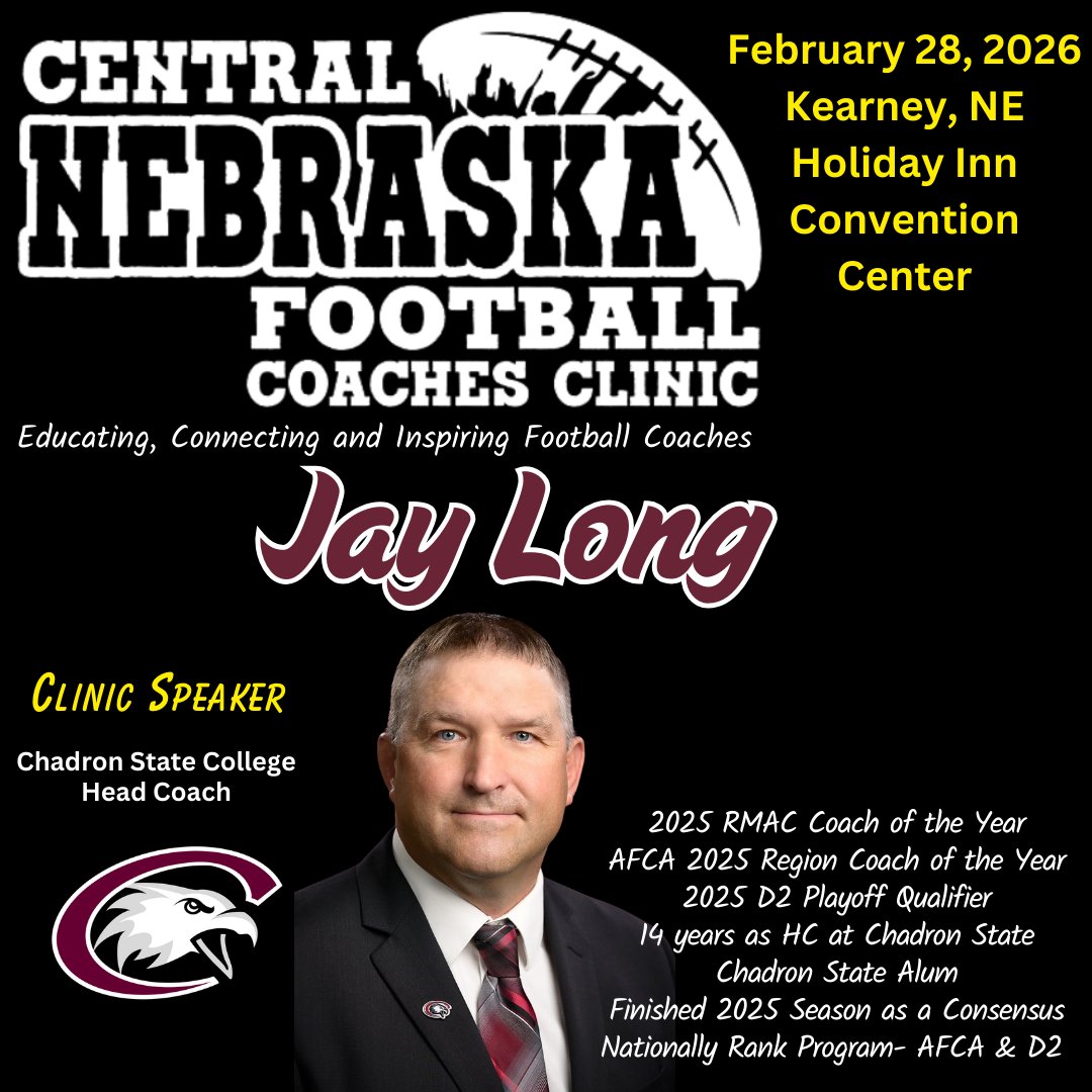 Central Nebraska Football Coaches Clinic tweet media
