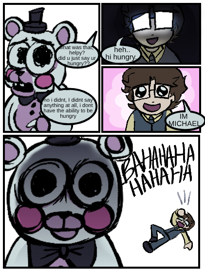 fnaf 6 michael but he resorts to dad jokes