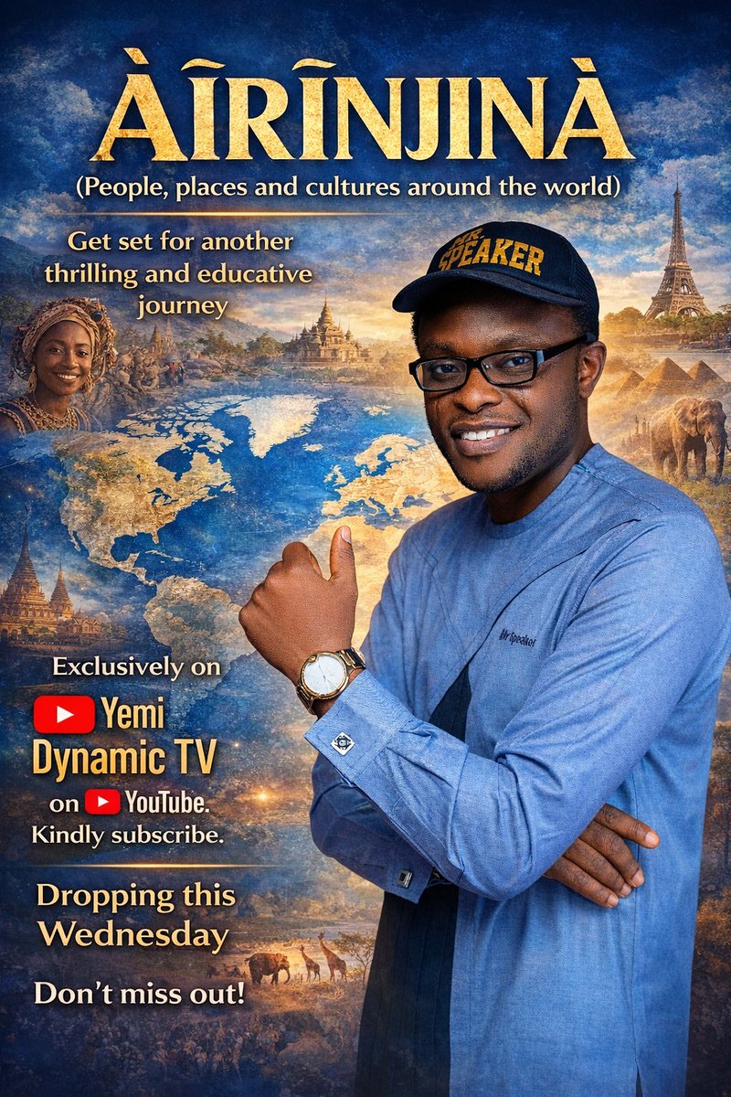 I'm glad to inform you that another concept, ÀÌRÌNJÌNÀ reloaded will debut tomorrow,  Wed.
 January 7th 2026. It will be dropping every Wednesday exclusively on my Youtube 
Please support my efforts by subscribing to my YouTube.