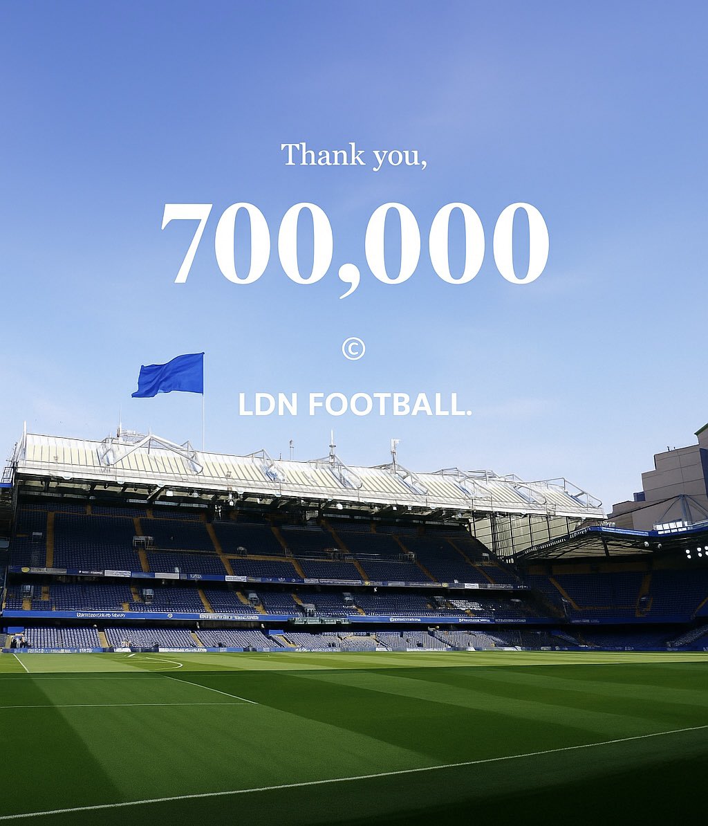 LDNFootbalI's tweet image. 700,000… ✅

Thank you. 💙
