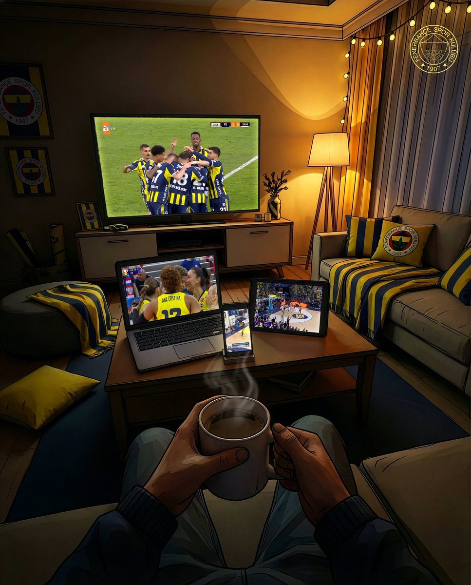 4⃣ köşe olduk bu akşam 💛💙🧿