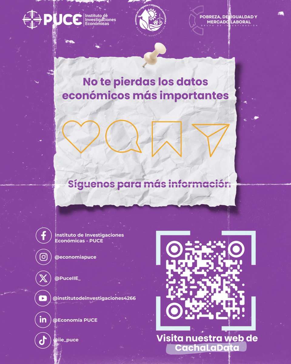 Investigaciones Económicas PUCE tweet media