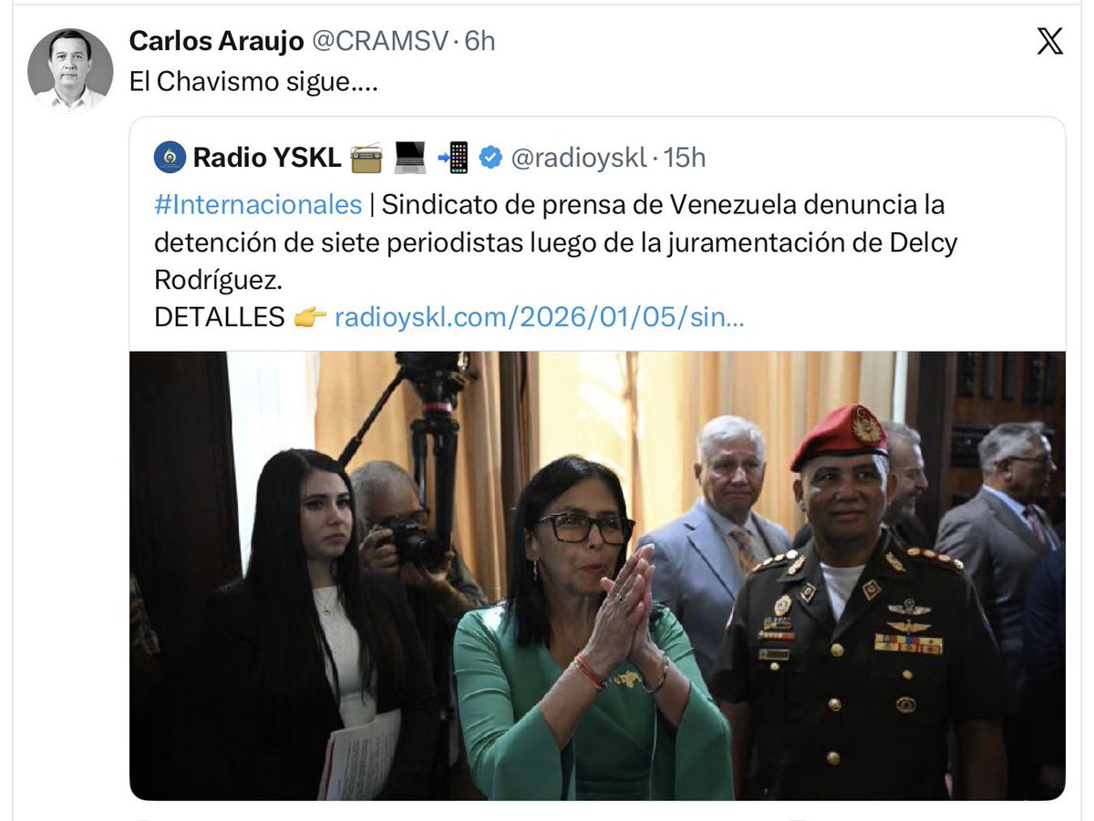waraujo64's tweet image. ¡ Increíble para mi ! Ver a mi hermano apoyando al “Chavismo”…se convirtió @CRAMSV en una escoria más del comunismo internacional… 🙈