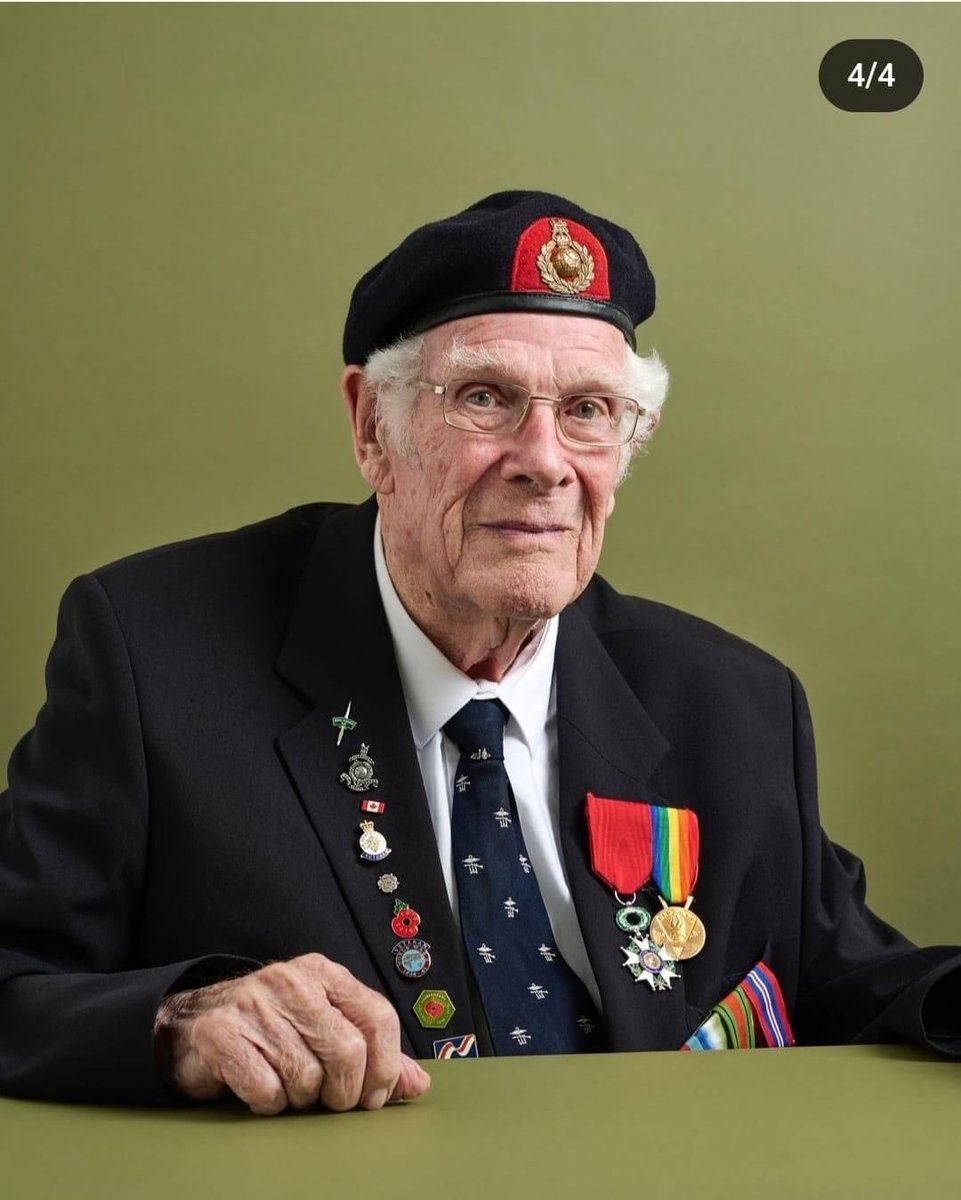 Crafty_General's tweet image. Tonight I’m thinking of Jim Grant. 101 &amp;amp; now caught &amp;amp; bowled; what a man. Humble, gentle, with an iron core: you can see the dagger in his eye. A veteran of DDay, a fellow serviceman, &amp;amp; warrior. I will miss shaping your beret: it was a privilege I will never forget. #FairWinds