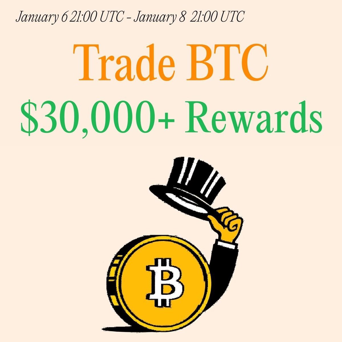 $30k | BTC Trading Sprint 📅 Jan 6 21:00 UTC → Jan 8 21:00 UTC Details  Below 👇