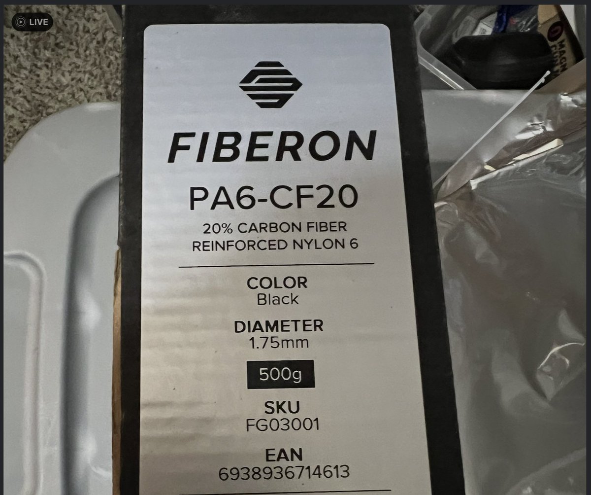 wnypoker's tweet photo. @TylerHe96904744 PA6-CF-20 to be exact.
Hey @Polymaker_3D,
Send me some more #fiberon
I have ALOT of testing to do. https://t.co/z1NZBgJmxa
