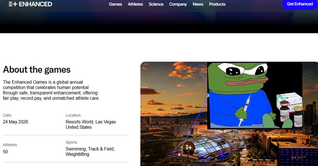 Are you already enhanced? One million dollars for a world record, baby! Las Vegas, baby!