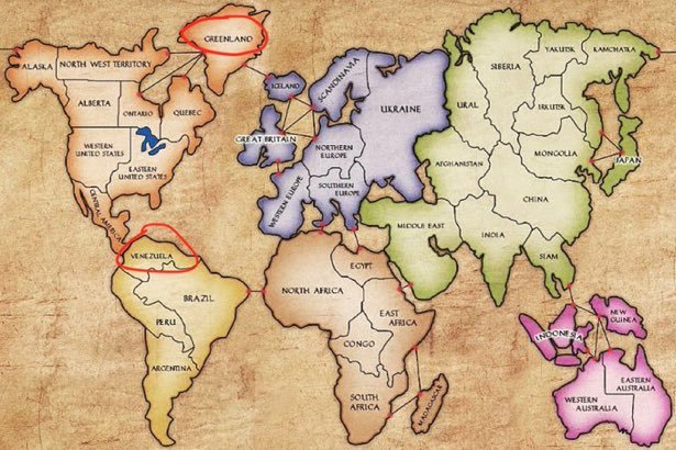 AlphaNotBeta1's tweet image. If you recognize this game board, you know what Trump’s next move is…

Kamchatka