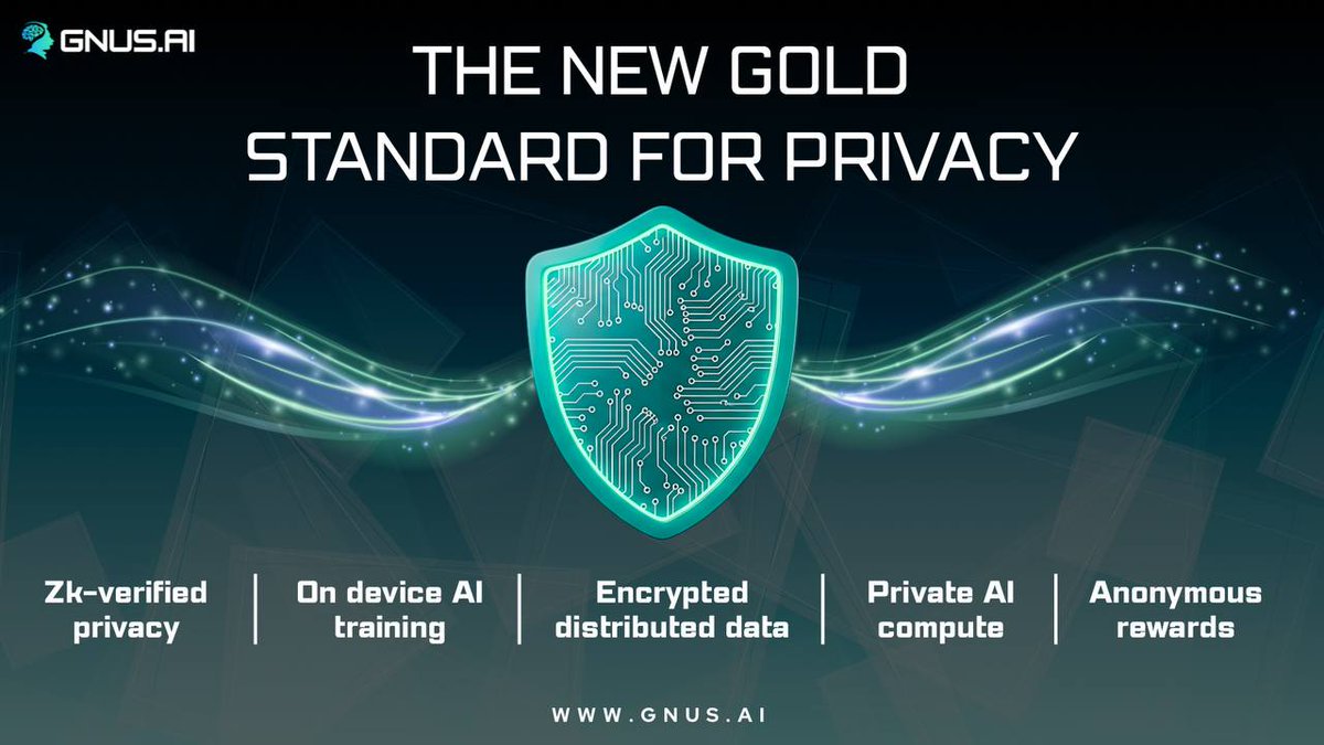 GnusAi's tweet image. Privacy isn’t optional anymore. It’s foundational.

$GNUS is engineering privacy at the protocol level, using zk-SNARKs to verify transactions, compute results, and authentication without exposing identities or sensitive data. Everything is proven on-chain. Secrets stay secret.…