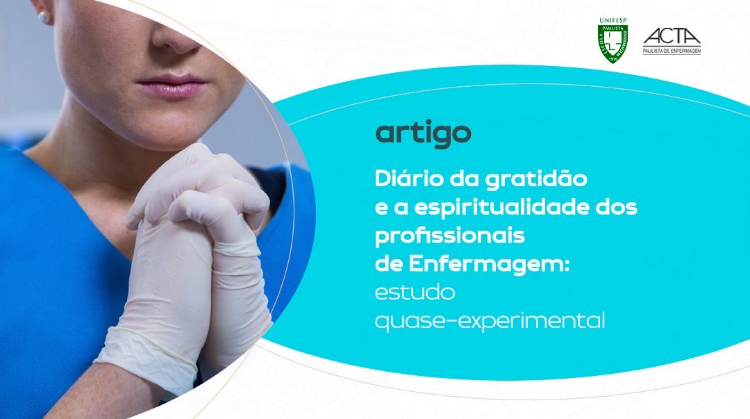 🔔📣 Foi publicado na @ActaPaulistadeEnfermagem…

👉🏼 Estudo com profissionais de Enfermagem mostrou que o diário da gratidão aumentou significativamente a espiritualidade e o bem-estar.

🔗 tinyurl.com/39a7rppu