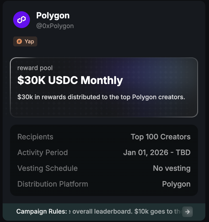 0xStern's tweet photo. GM CT ☕️

As promised, we’re diving into a truly interesting ecosystem.

The first week of the new year is off to a strong start congrats to all Zama believers 👏
Momentum is building.
What’s on my agenda today:

• Daily Polygon deep dives - starting today

~ ecosystem analysis
@0xPolygon (max 2 posts per day)
• Continuing my Baseposting journey
• Learning vibecoding
• Recording a new podcast with a fresh guest 🎙️

More opportunities for Crypto Twitter creators are coming very soon.