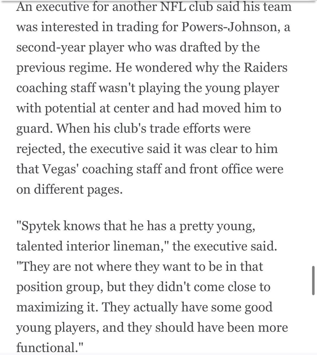 Raiderswmarcos's tweet image. Brennen Carroll was so bad the OL were meeting with Spytek and Geno individually to get help on what to do. Jeanty too 😭😭

Shoutout to Spytek man. Real hero