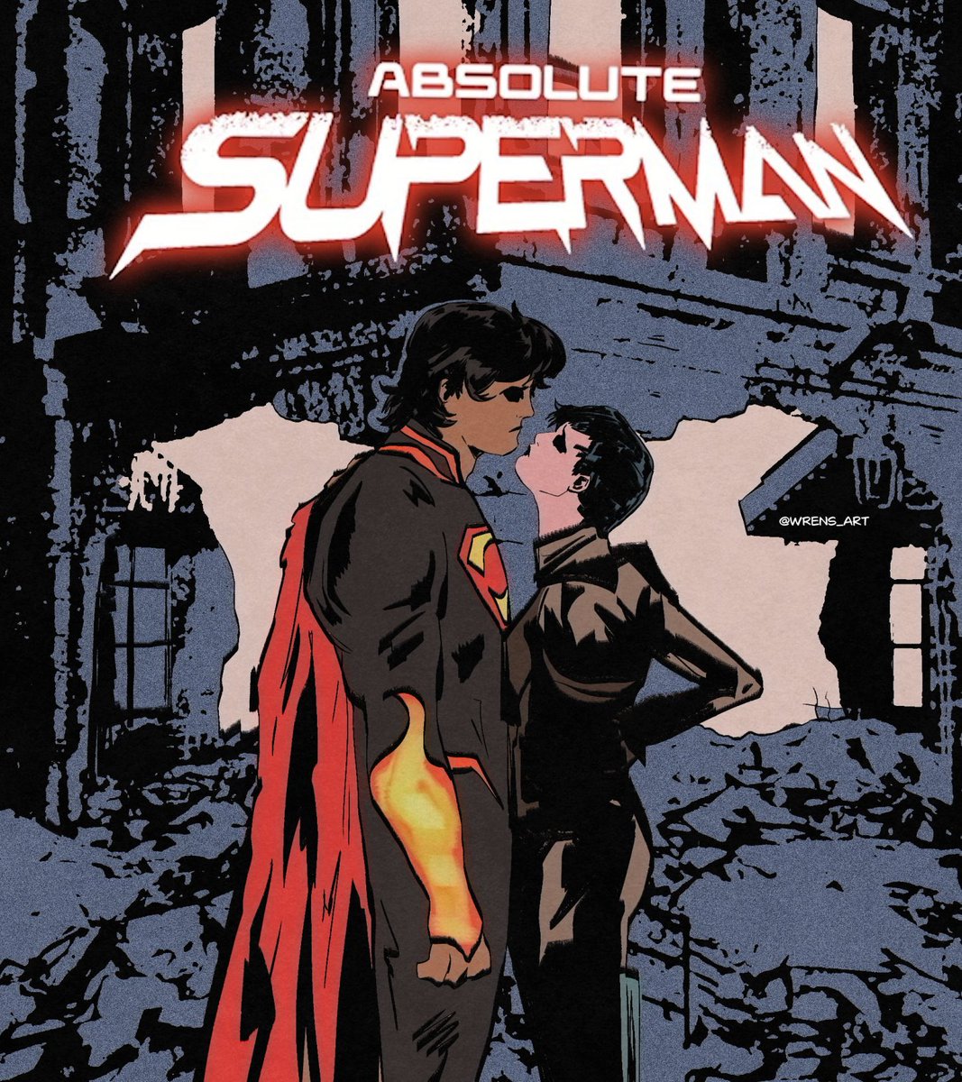 There’s actually an artist here on Twitter, <a href="/wrens_art/">wren</a> , who draws a really damn good Absolute Superman and feels a lot more in line with the style I would’ve preferred for the book. It has this almost Baroque period inspired approach with strong shadows and dynamic lighting.