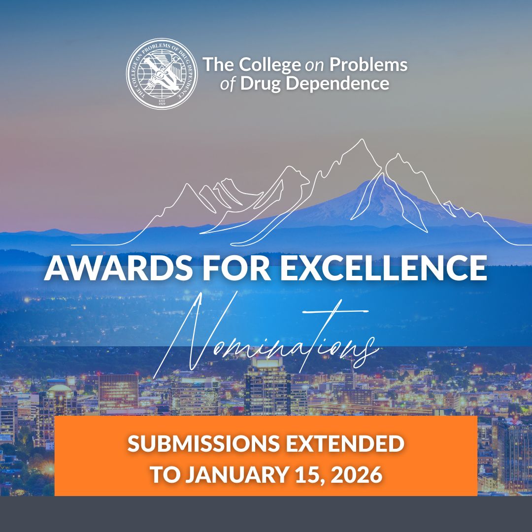 The College on Problems of Drug Dependence tweet media