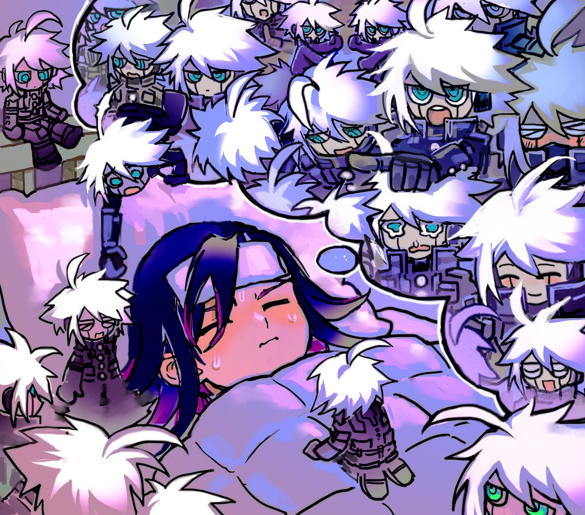 #danganronpa #drv3 #kiibouma #王キボ 
___
Q: What kind of dreams does Ouma-kun have when he catches a cold?
A: Infinitely multiplying Keebos

^ from a Q&amp;A with Kodaka