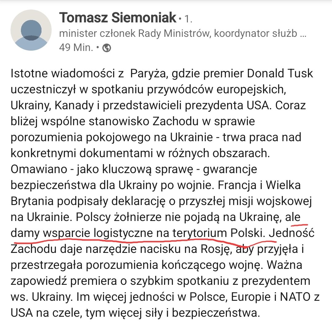 Czy to enigmatyczne określenie 'damy wsparcie logistyczne' oznacza, że na terenie Polski bedzie stacjonowała Bundeswehra?